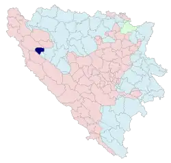 Location of Petrovac within Republika Srpska