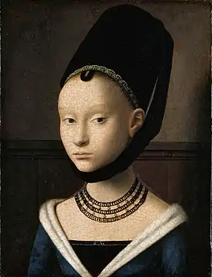 Portrait of a Young Woman by Petrus Christus (about 1470)