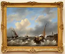 Storm on the Zuiderzee, 1840, by Petrus Johannes Schotel