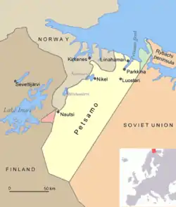 Jäniskoski-Niskakoski territory in the map marked pink