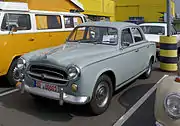Peugeot 403, the sedan version of the cabriolet driven by the American TV detective Columbo.