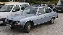 US-market Saloon with bigger bumpers, sealed-beam headlamps, and side marker lights