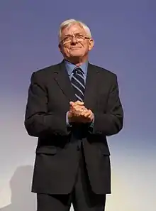 Phil Donahue, talk show host and creator of The Phil Donahue Show