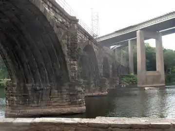 Philadelphia & Reading Railroad, Schuylkill River Viaduct.