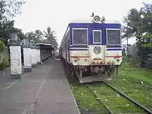 A PNR train in Ligao railway station