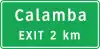 Advance exit with distance