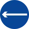 One way (left)