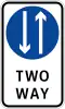 Two-way traffic (plate type)