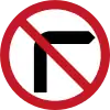 No right turn