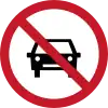 No entry for cars