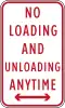 No loading and unloading anytime