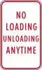 No loading unloading anytime