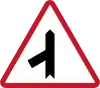 Priority, merging traffic (left)