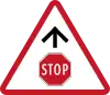 Stop sign ahead