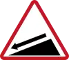 Steep descent (left)