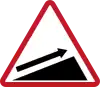 Steep climb (left)