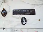 Crypt of Eleanor Ragsdale (1926–1998).