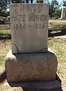Grave-site of William "Haze" Hazelton Burch (1884–1925)