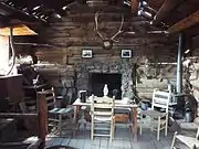 Inside the Ashurst Cabin.