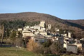 A general view of Le Poët-Laval's "vieux village"(old village)