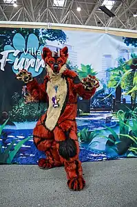 Demon wolf fursuit