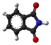 ball-and-stick model of the phthalimide molecule