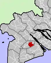 Location in Hậu Giang province
