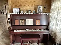 Family piano in the living room