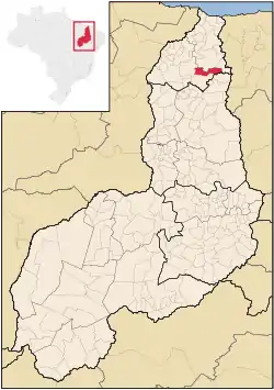 Location of Brasileira in Piauí