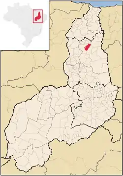 Location of Jatobá do Piauí in the State of Piauí