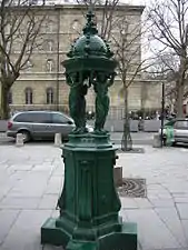 Wallace fountain in the Place Saint-Sulpice