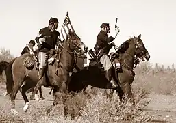 Re-enactment of the Battle of Picacho Peak in March 2007.