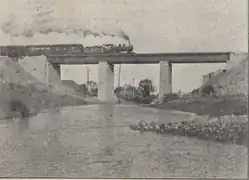 Grand Trunk Railway bridge on the Duffins Creek in 1908