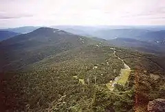 Pico Peak ski runs as seen from Killington