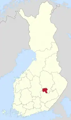 Location of Pieksämäki in Finland