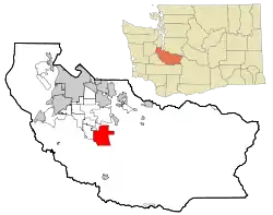 Location of Graham, Washington