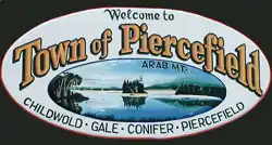 Town of Piercefield sign