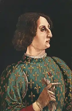 Portrait of Galeazzo Maria Sforza, 1471, Uffizi