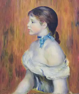 Young Woman with a Blue Choker, 1888