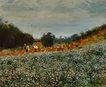 Renoir :La Moisson à Berneval1880.