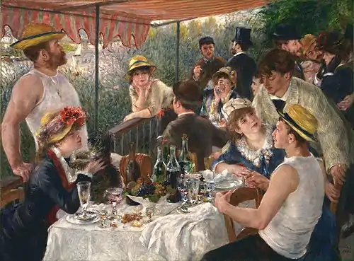 Pierre-Auguste Renoir, Luncheon of the Boating Party, 1880–1881, The Phillips Collection, Washington, D.C.