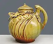 teapot with silver-gilt mounts, including hinged lid, by 1898