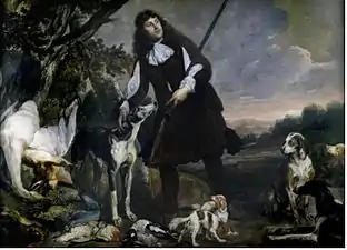 Pieter Thijs and Pieter Boel, Huntsman with His Dogs and Game, c. 1650