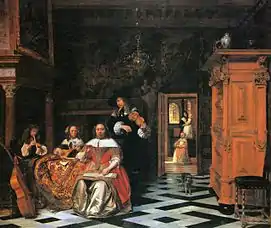 A musical family by Pieter de Hooch