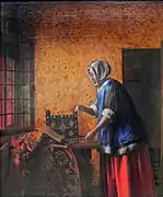 Interior with a Woman weighing Gold Coin, c. 1659 – 1662