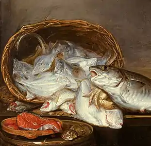 Large still life with fish