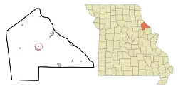 Location of Tarrants, Missouri