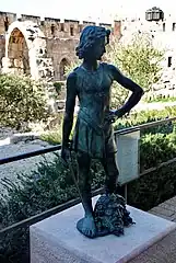 Replica of the Verrocchio’s David at the Tower of David, Jerusalem