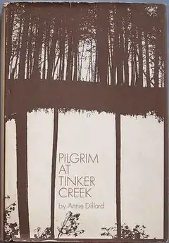 Book cover showing two photographs of trees blended together in the darkroom - the upper image is in North Carolina and the bottom image are yellow pines in Florida and upside down and was meant to be interpreted by the viewer ... floating forest, etc.