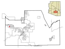 Location of Ak-Chin Village, Arizona